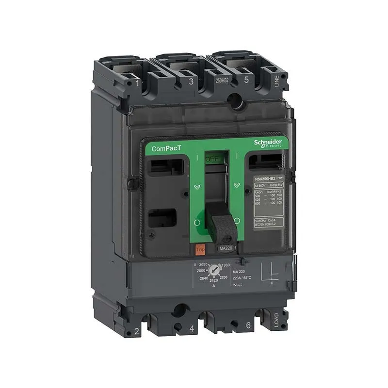شنايدر - قاطع 12.5 أمبير - 3 خط - NSX100F, 36kA at 415VAC, MA Trip Unit