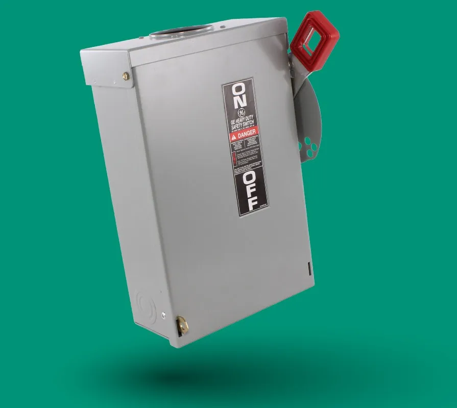 GENERAL ELECTRIC - Safety Switch, Non-Fusible 3 Poles 30A, 600V Nema 3R