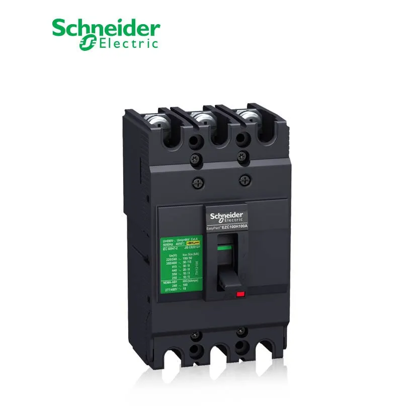 شنايدر - قاطع رئيسي 80 أمبير - EasyPact EZC100H, 3P, 80A, 30kA 400/415V, TMD Trip Unit