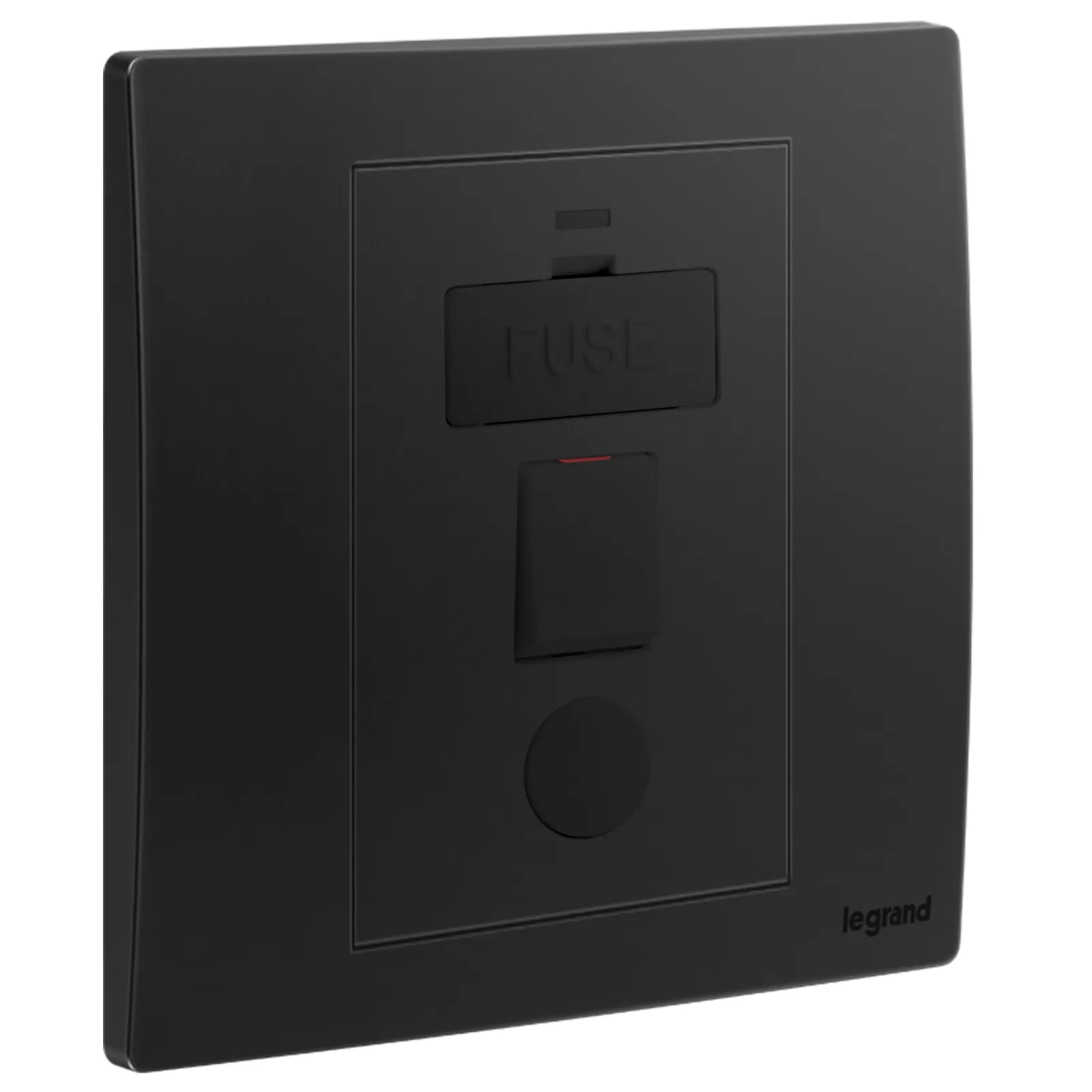 LEGRAND - Fused Connection Unit Mallia, Switched, 13 A, Matt Black