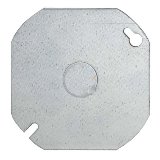 ITCC - Octagon Flat Cover, 4", 3/4" KO