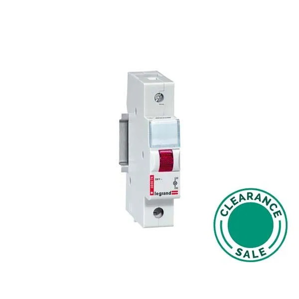LED Indicator, 250V, Single, 1 Module, Red