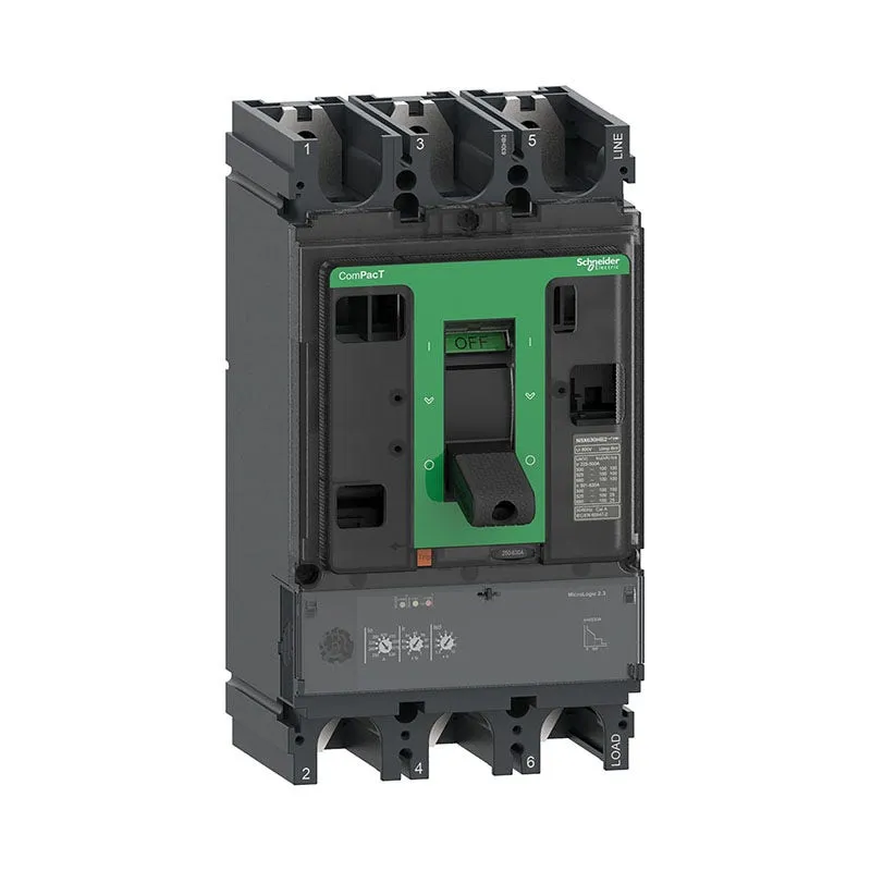 شنايدر - قاطع 630 أمبير - 3 خط - NSX630N, 50kA at 415VAC, MicroLogic 2.3 Trip Unit