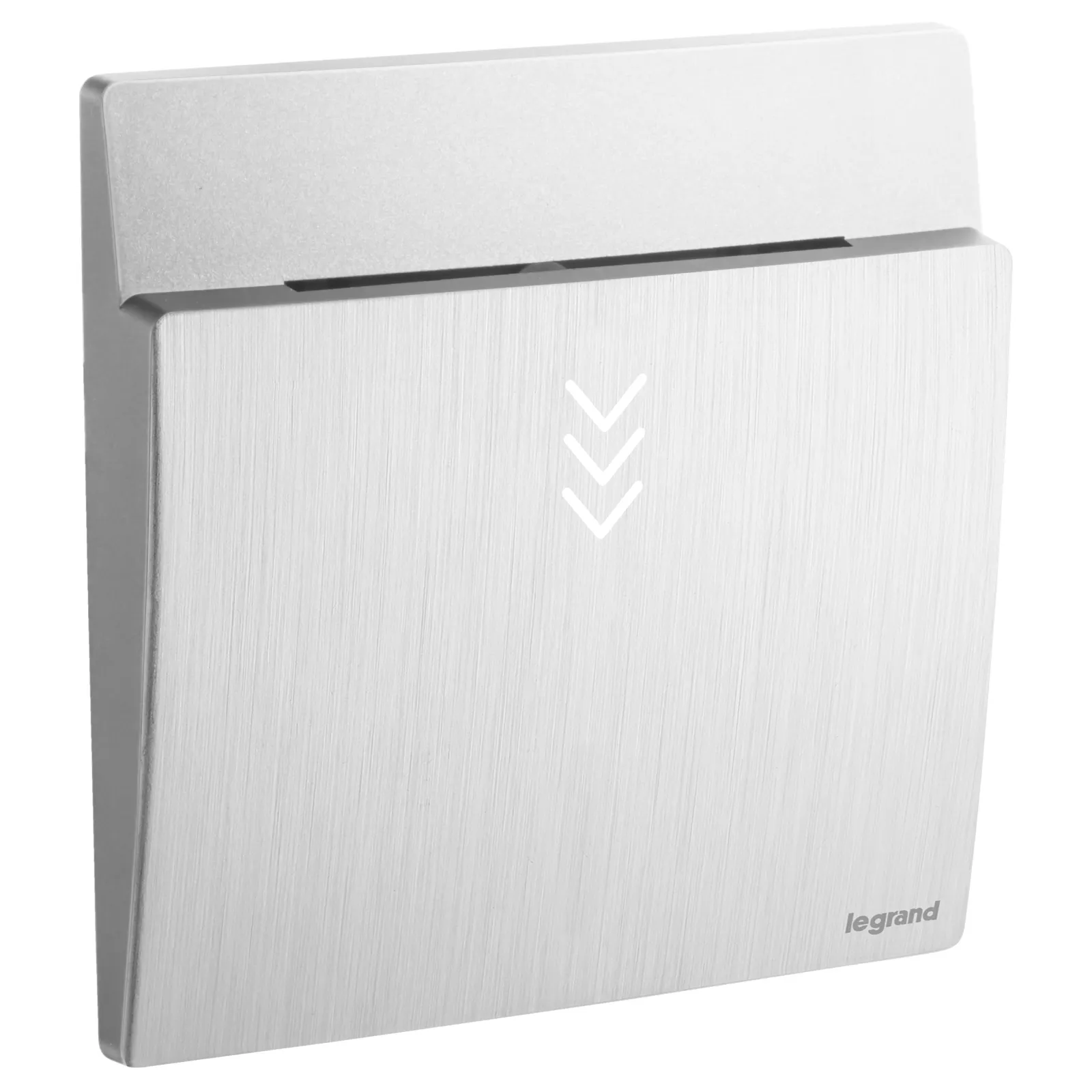 LEGRAND - Key Card Switch RFID Mallia, Time Delay 30s, 230 V~, Brushed Aluminium