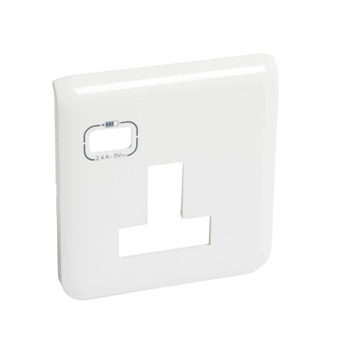 ليجراند - غطاء موزاييك - لفيش مع USB - أبيض
