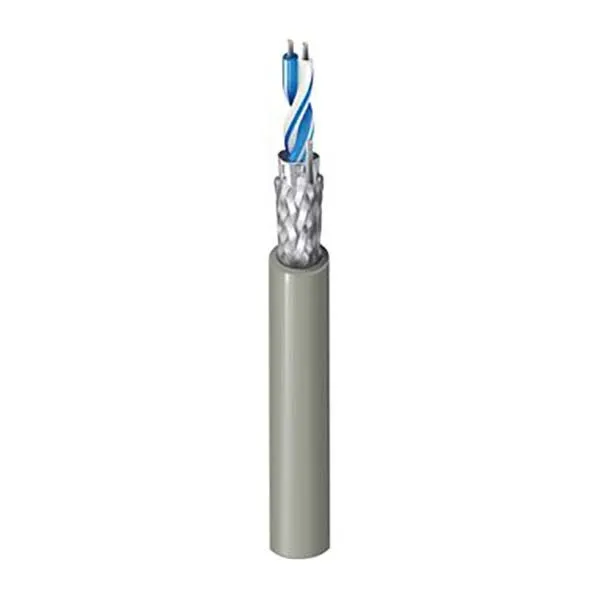 بلدن - كيبل تحكم - خطين - مقاس 24AWG - RS-485, SHIELDED, LSZH, GRAYRI