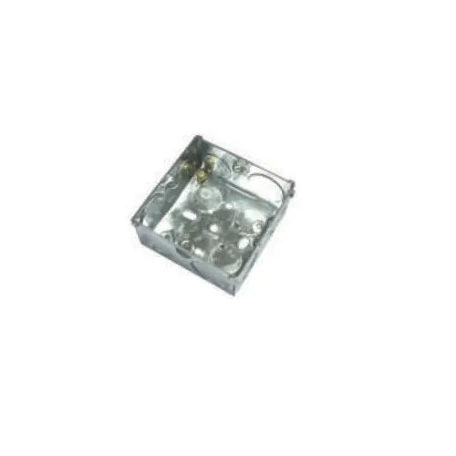 ITCC - Switch & Socket Box with Adjustable Lug and Brass Terminal 1.20mm - Steel - Pre-Galvanized - 3'' X 3'' X 47mm