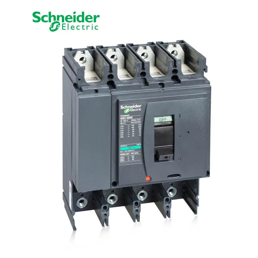 شنايدر - قاطع رئيسي 400 أمبير - ComPact NSX400H, 400A, 4P, 70kA at 415 VAC 50/60 Hz, w/o Trip Unit