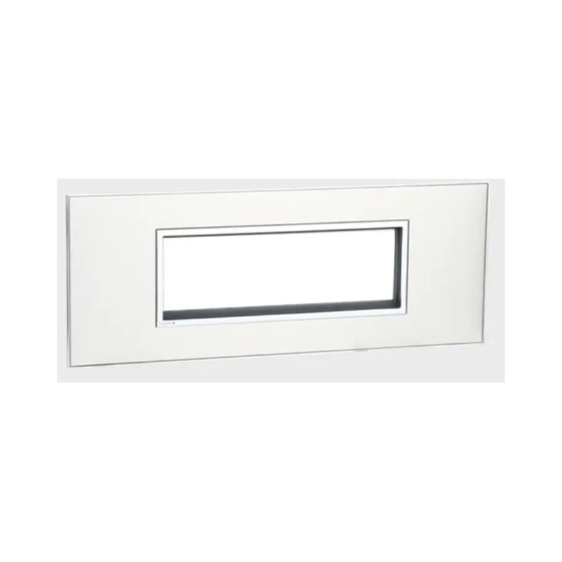 ليجراند - غطاء مع إطار Arteor، هندي، 6 موديول، مربع، Stainless Steel