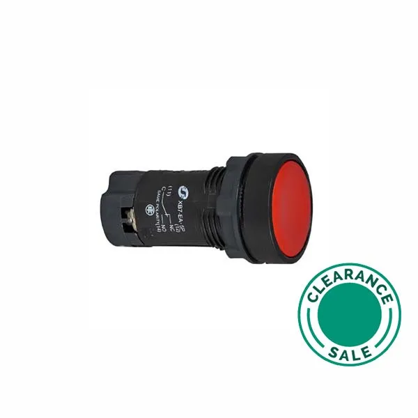 Pushbutton, Ø22, Red, Spring Return, 1NC (NEW: XB7NA42)