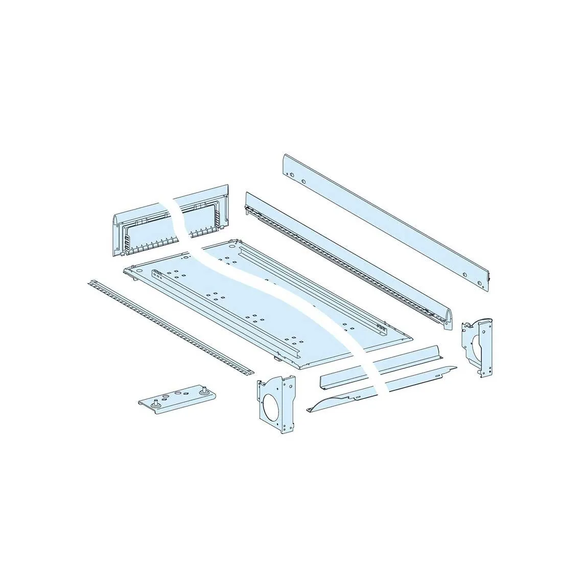 شنايدر - إكسسوار لوحة خدمة - EXTENSION FLOOR-STANDING ENCLOSURE W600 30M PRISMA G IP30
