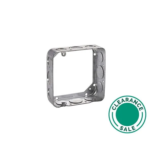 Extension Ring, 4-11/16", Square, 1-1/2" Deep, 1/2&3/4" KO