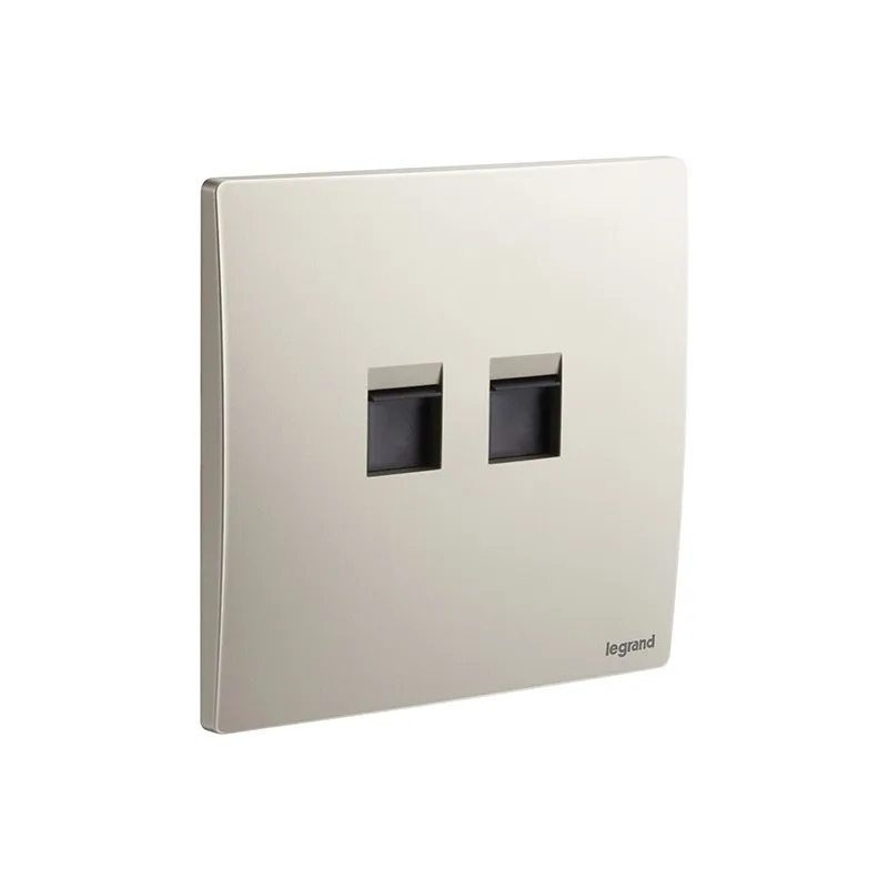 LEGRAND - Keystone Adapter Mallia Senses, 2 Gang, Champagne
