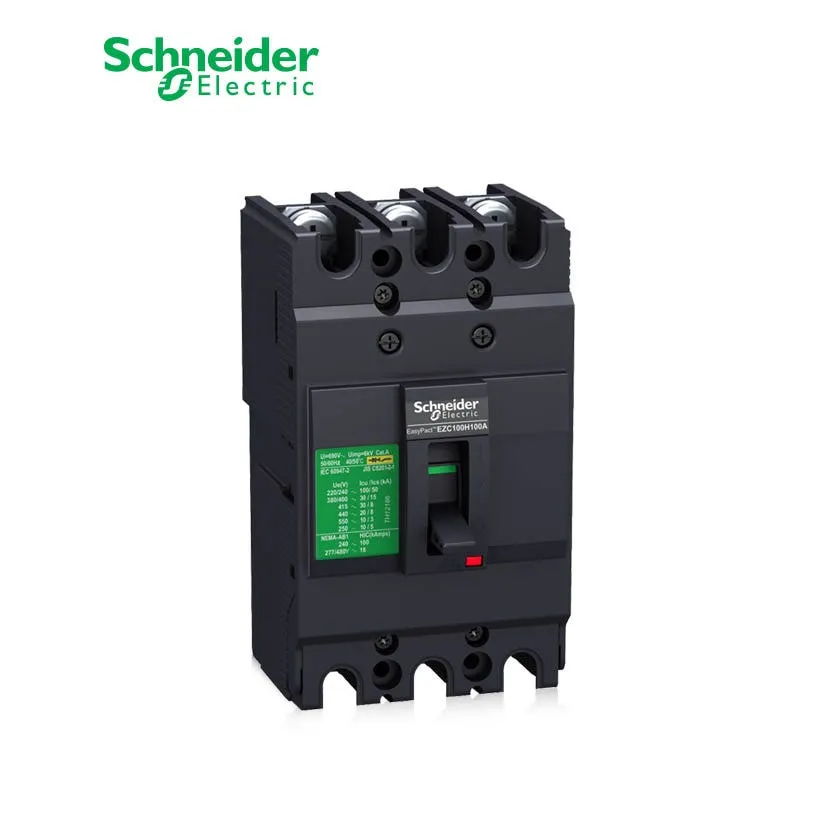 شنايدر - قاطع رئيسي 15 أمبير - EasyPact EZC100N, 3P, 15A, 15kA 400/415V, TMD Trip Unit