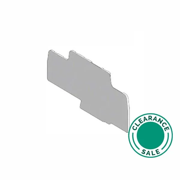 End Plate, for Terminal Block, 2.5mm, Grey (NEW: NSY.TRACR24)