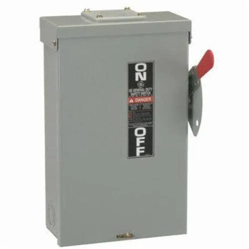 GENERAL ELECTRIC - Safety Switch, 30A 2P 240V Fusible, Nema 3R