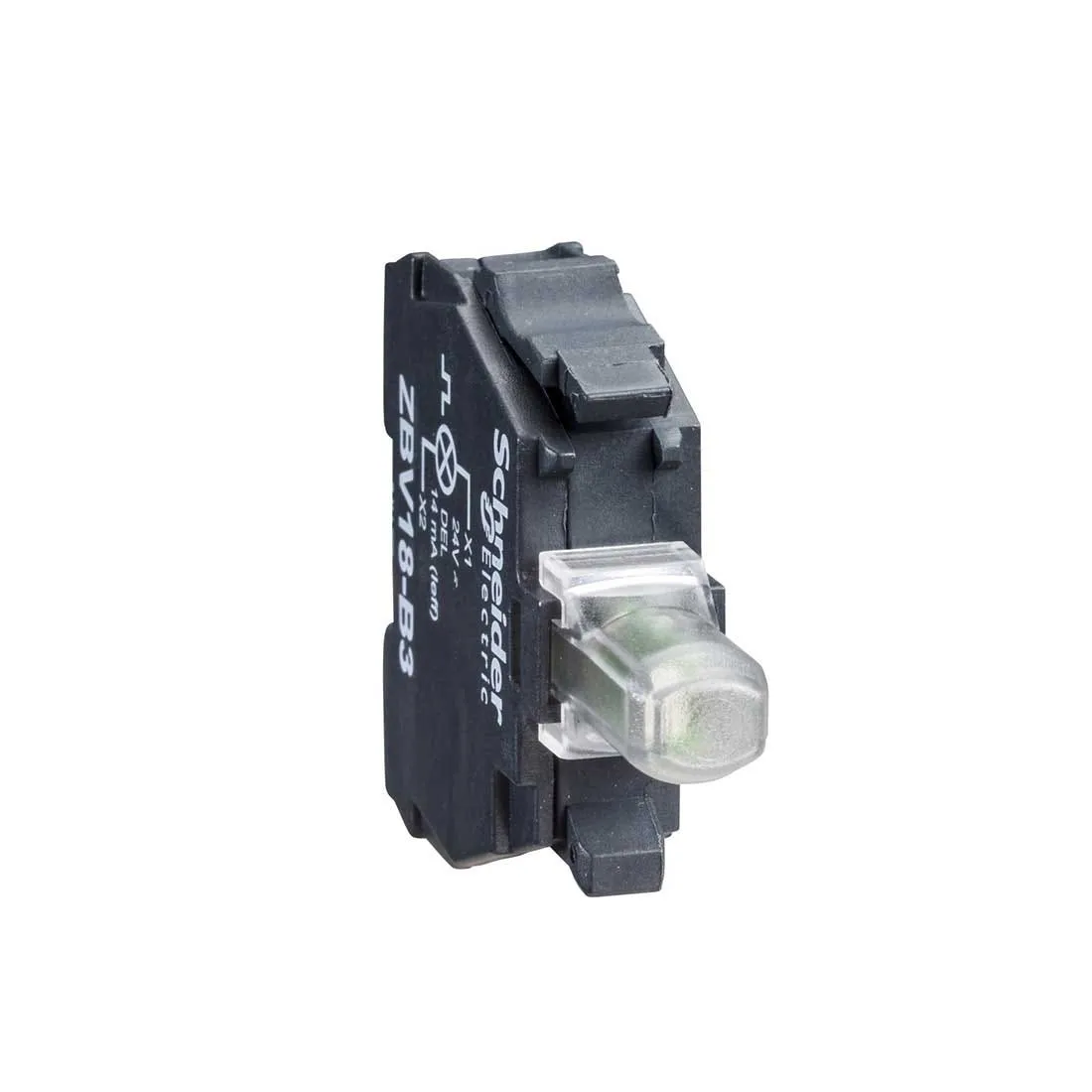 شنايدر - إكسسوار مفتاح تحكم - أحمر - Ø22 integral LED 24...120V screw clamp terminals