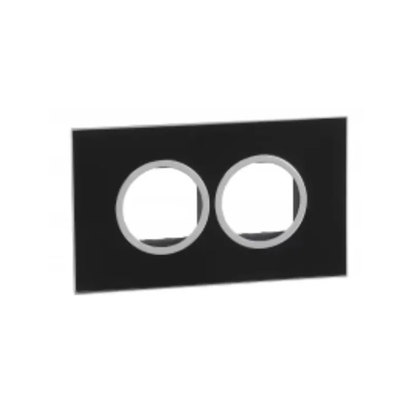 ليجراند - غطاء مع إطار Arteor، هندي، 4 موديول، دائري، Mirror Black