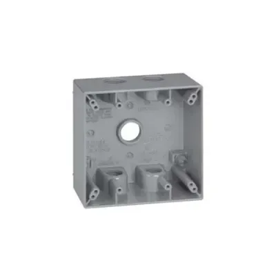ITCC - Box Waterproof, Round, 4", 5-3/4" Hole, 1-9/16" Deep, Grey