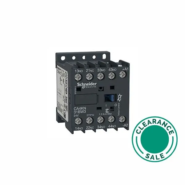 Control Relay, 10A, 3NO+1 NC, 690V, 24VDC