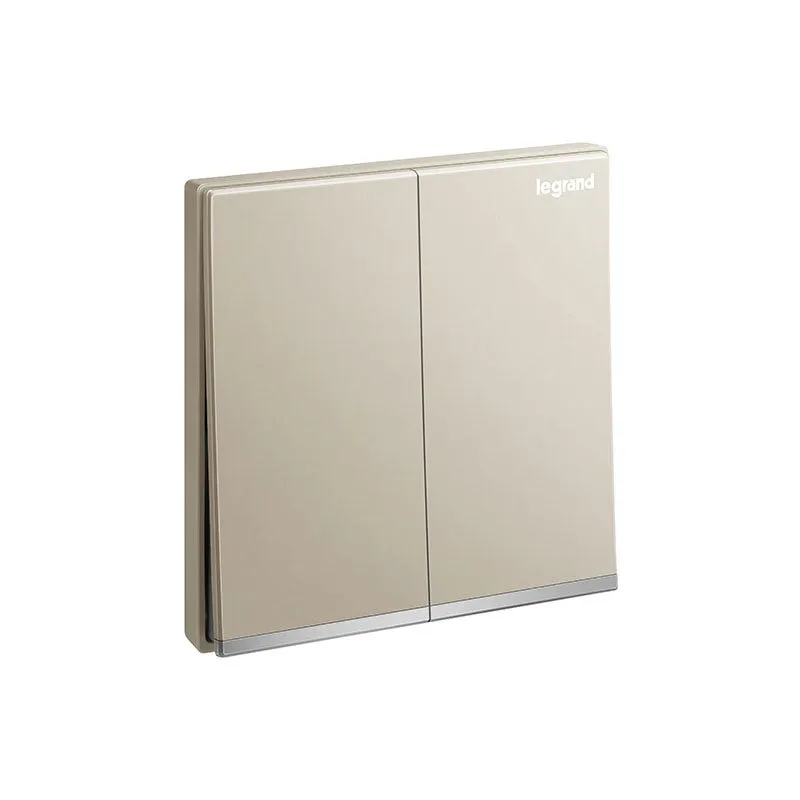 ليجراند - مفتاح Galion، مجوز، خط 2، 16AX، 250V، مع Silver Barre، Champagne
