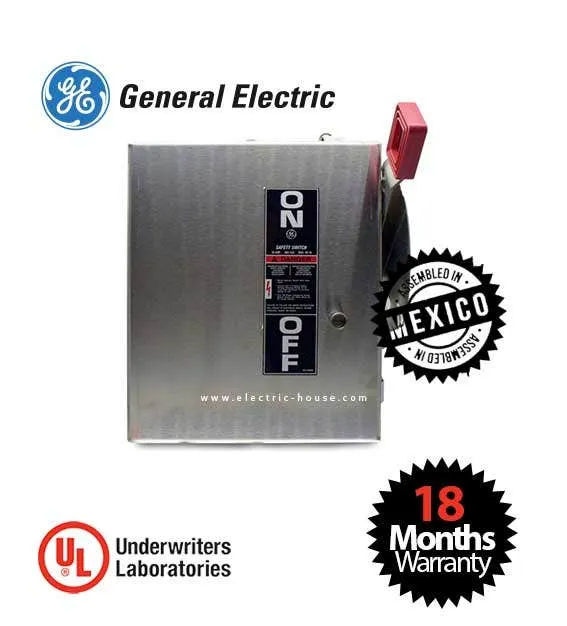 GENERAL ELECTRIC - Safety Switch, Non-Fusible 3 Poles 600A, 600V Nema 4/4x, Stainless