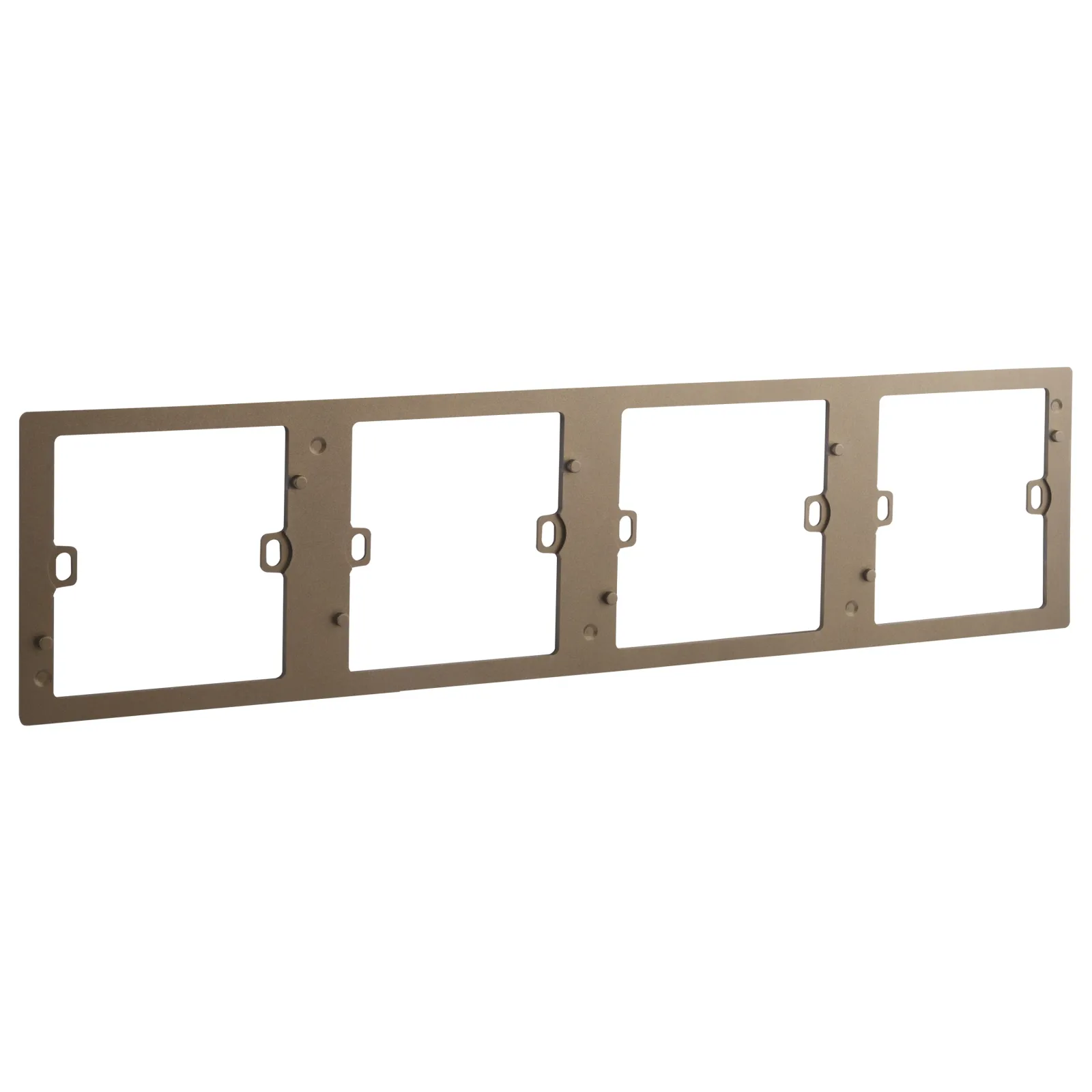 LEGRAND - Support Frame/Front Plate Mallia, 4 Gang, Dark Bronze