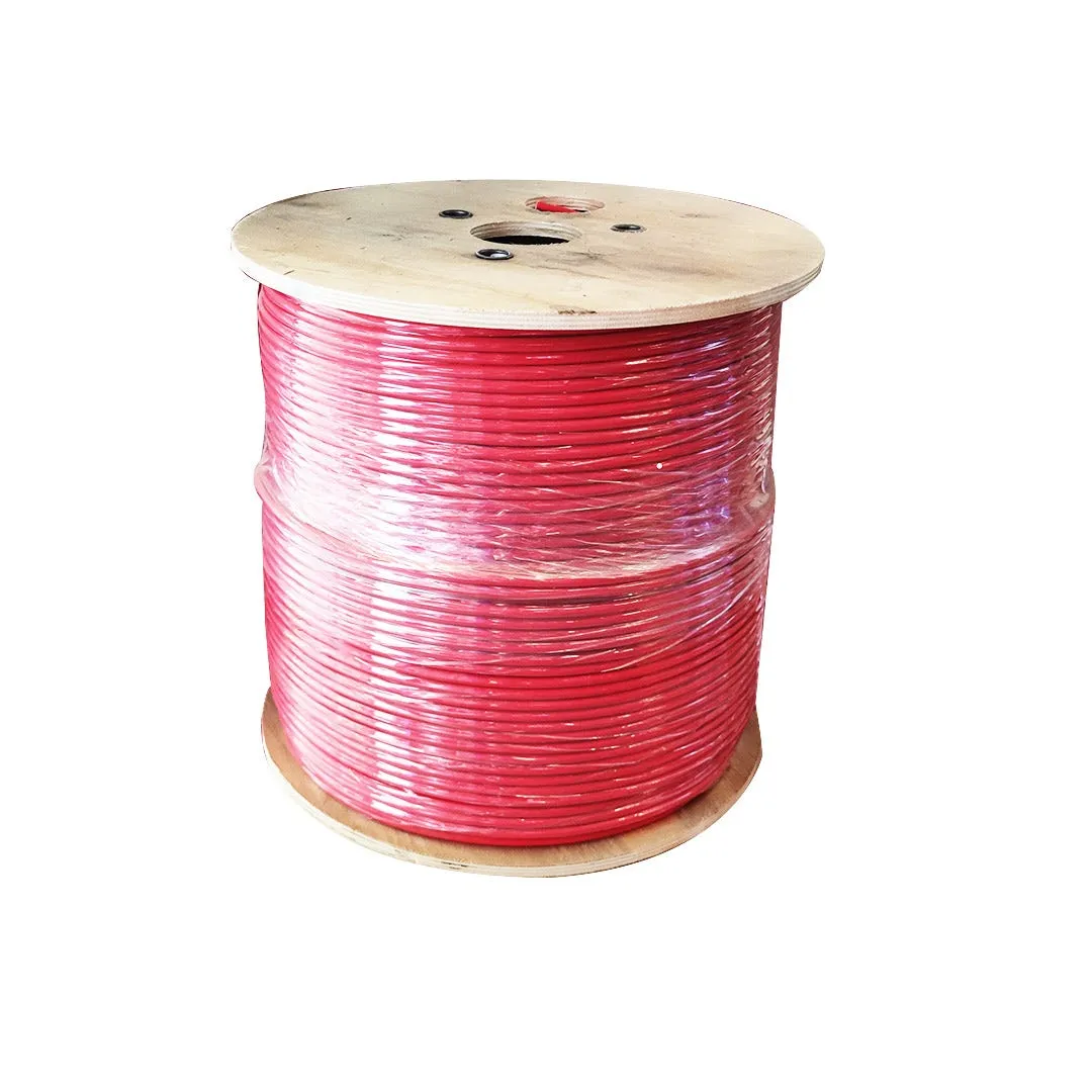 داتوايلر - سلك إنذار حريق 2 خط مقاس 1.5 مم - مسلح - لون أحمر - 500 متر/لفة - SOLID CABLE,300/500V,ALUMINIUM FOIL, FRNC/LS0H