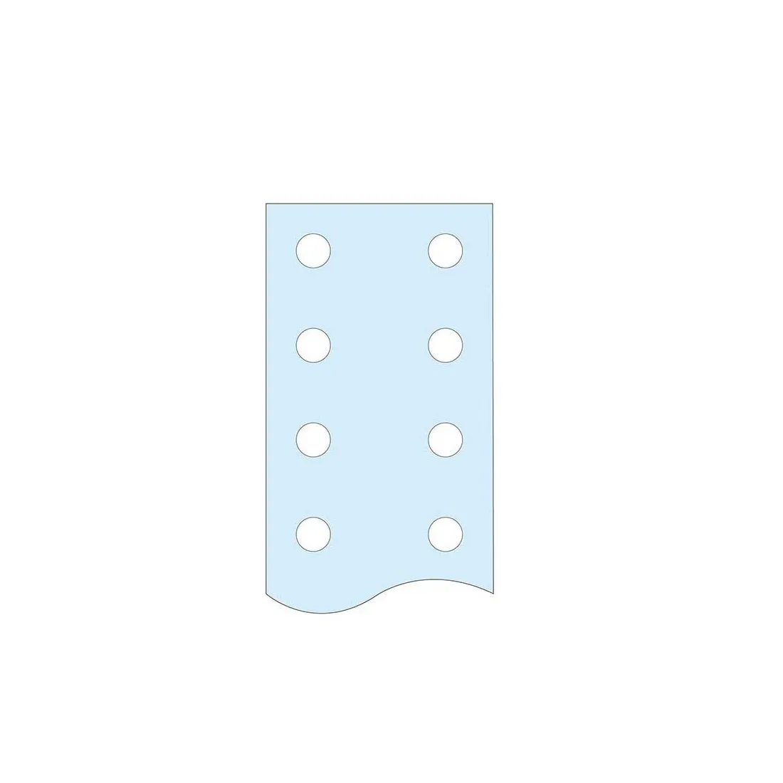 شنايدر - إكسسوار لوحة خدمة - DRILLED VERTICAL FLAT BAR LINERGY BS 80X5 L1675