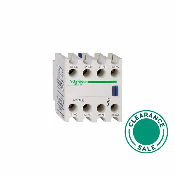 Auxiliary Contact, Front-Mounted, for LC1-D-P, CA2-D, 4NC
