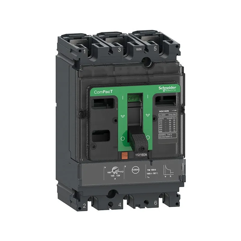 شنايدر - قاطع 100 أمبير - 3 خط - NSX100N, 50kA at 415VAC, TMD Trip Unit