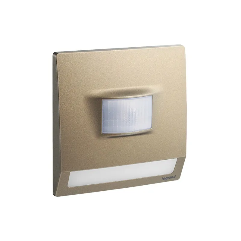 LEGRAND - Step Light with Motion Detector Mallia Senses, 1 Gang, 100-250V, 230V, Dark Bronze
