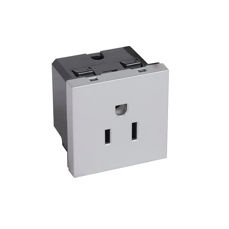 ليجراند - مقبس Arteor، أمريكي، 15A 127V، 2P+E، 2 موديول، Soft Aluminum