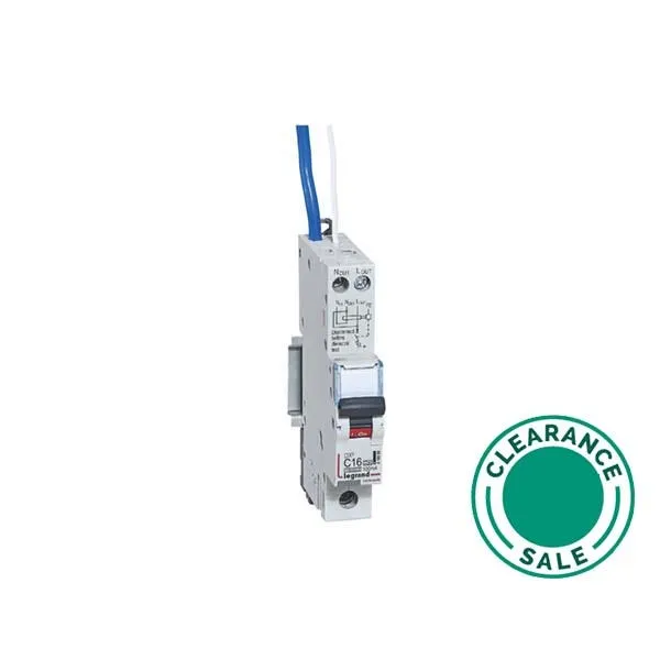 RCBO DX³ 10000, 1P, 16A , 30m, ACurve C, Type A