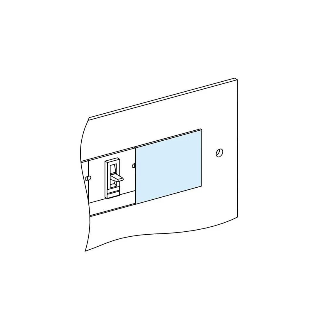 شنايدر - إكسسوار لوحة خدمة - BLANKING PLATE NSX/CVS250-EZC100 VERTICAL W147