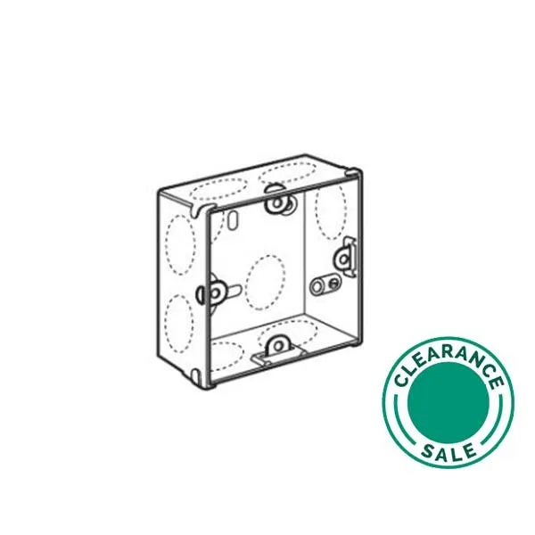 Metal Flush Mounting Box, 1 Gang, D= 48mm