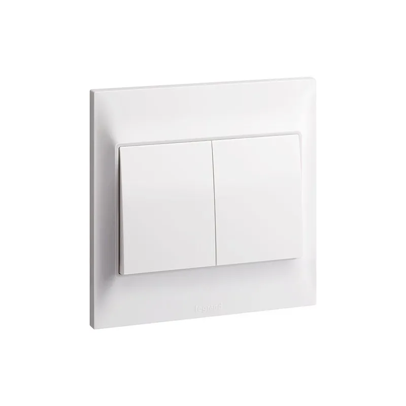 LEGRAND - Push Button Belanko S, 2 Gang, 6A, 250V, White