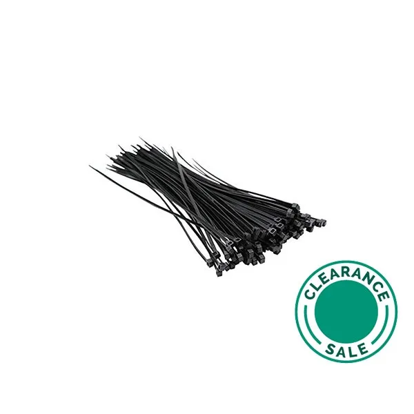 Y.Y. CABLE ACCESSORIES - Cable Ties, Black, 702x10mm, 100pcs/Pkt