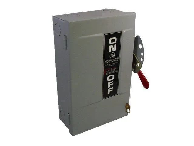 GENERAL ELECTRIC - Safety Switch, 30A 2P 240V, HD Fusible, Nema 1