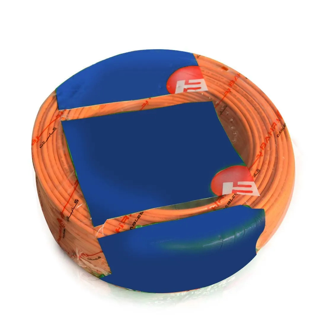 BAHRA CABLES - British Standard, Flexible NYA Wire, 1X6mm, 450/750V, Orange
