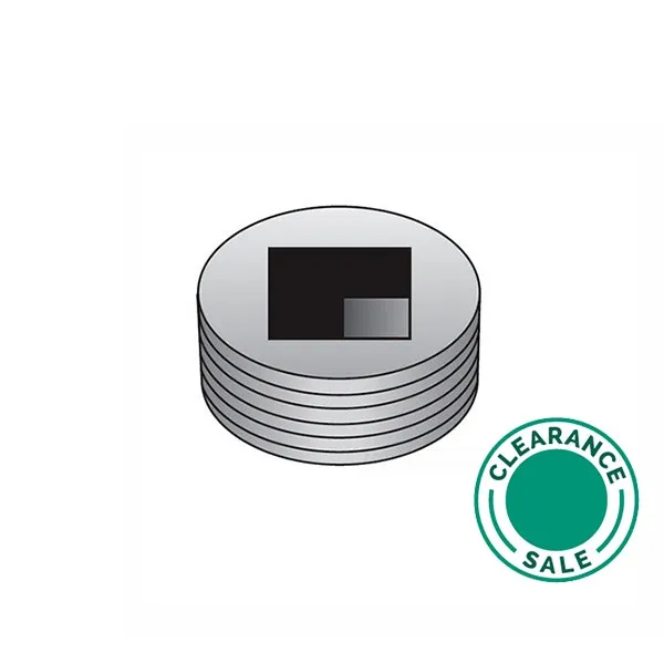 Z GEDNEY -Conduit Plug, Recessed Head, Malleable Iron, 1-1/4"