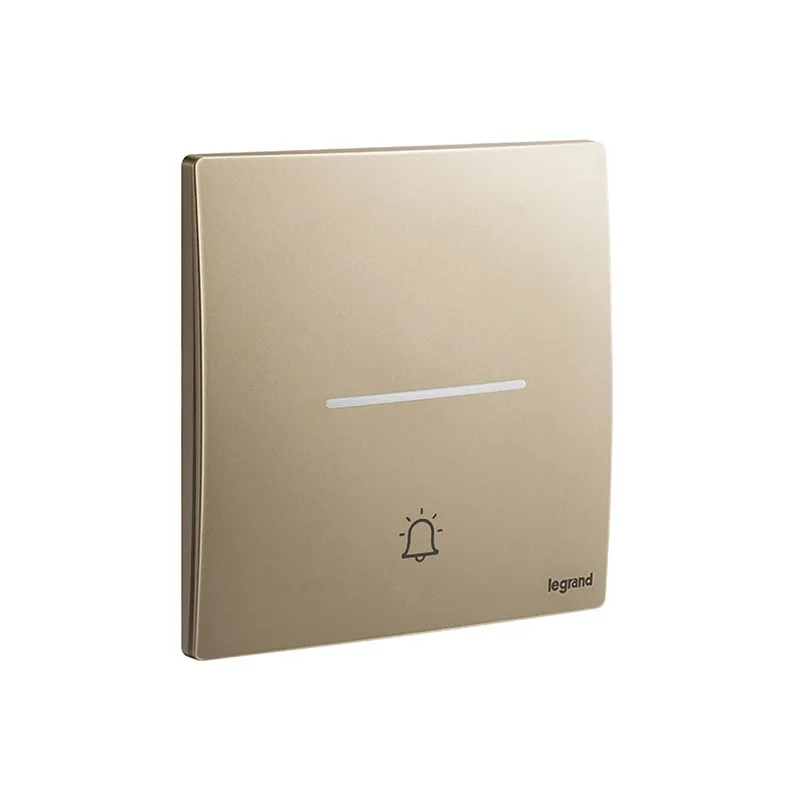 LEGRAND - Push Button Mallia Senses, DND/MUR/BELL, 1 Gang, Dark Bronze