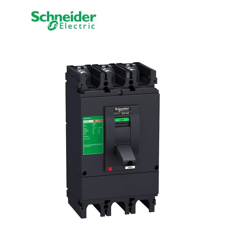 شنايدر - قاطع رئيسي 500 أمبير - EasyPact EZC630N, 3P, 500A, 36kA 400/415V, TMD Trip Unit