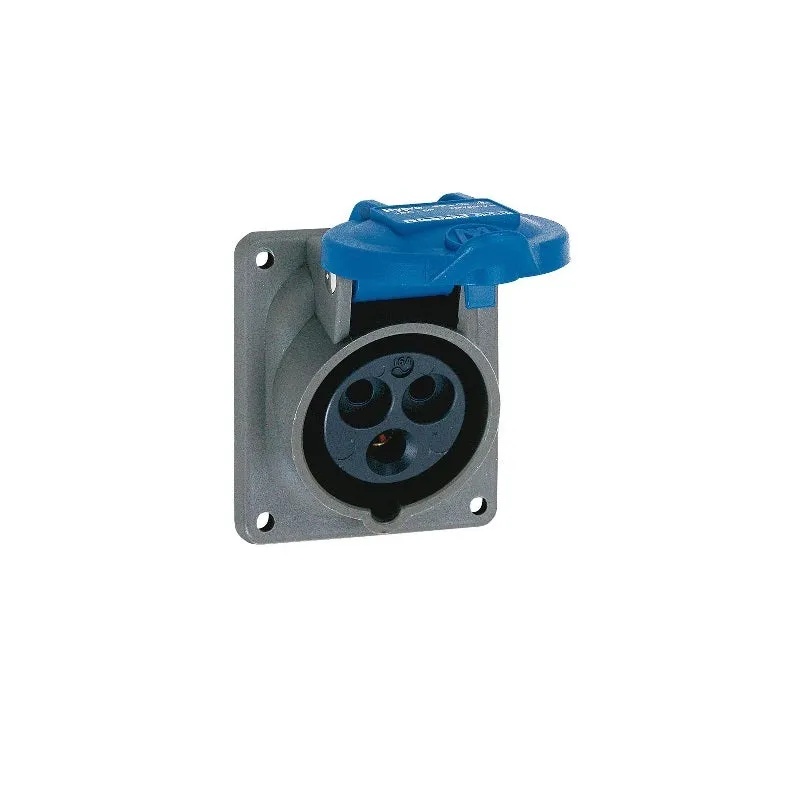 LEGRAND - Panel Mounting Socket Inclined Outlet Hypra- IP44 -200/250 V~, 16 A -2P+E -Plastic