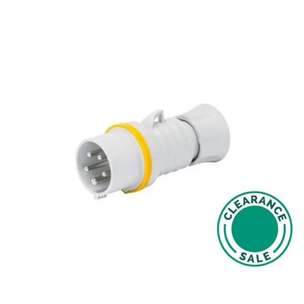 Plug, 32A, 2P+E, 110V, IP44, Straight
