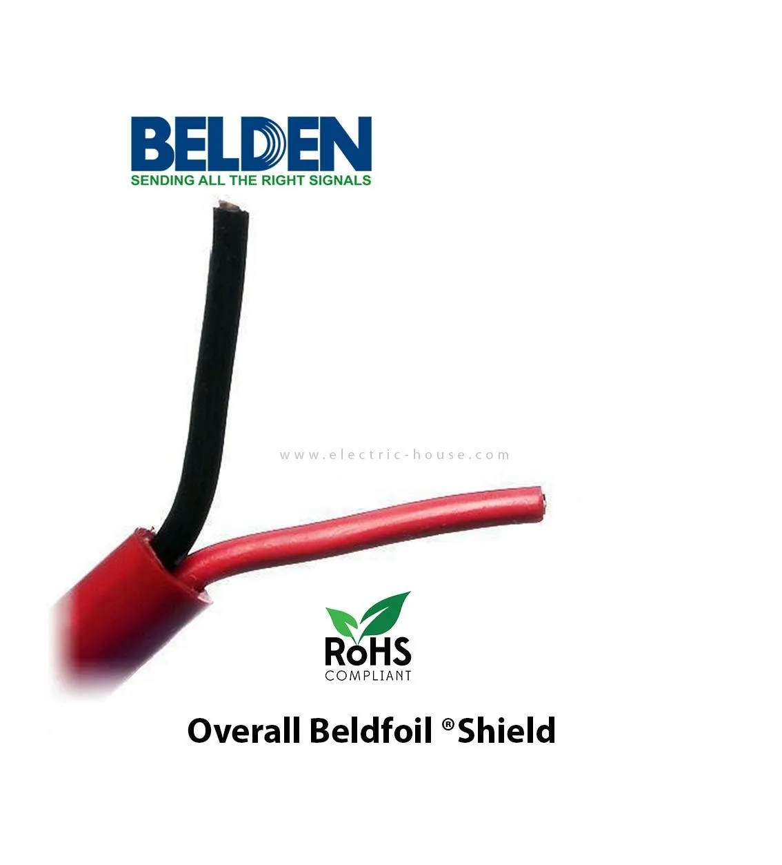 بلدن - كيبل تحكم - 2 خط - مقاس 14AWG - لون أحمر - 305 متر/اللفة - FIRE PROTECTIVE SIGNAL, SCU/PVC/PVC