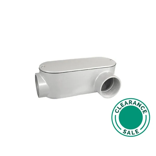 Condulet, Aluminum, LL, 1/2", with Cover & Gasket