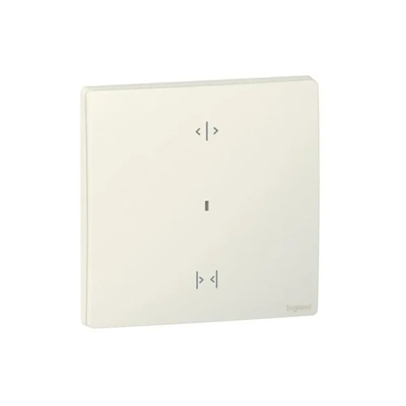 LEGRAND - Wireless Curtain/Roller Blind Switch, Mallia Senses, 1 Gang, Matt White