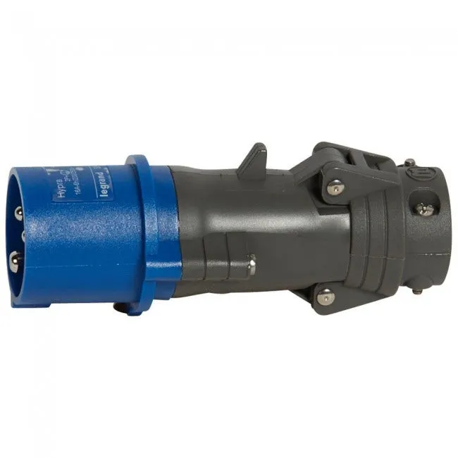 LEGRAND - Straight Plug Hypra, IP44, 200/250 V, 16 A, 2P+E, Plastic