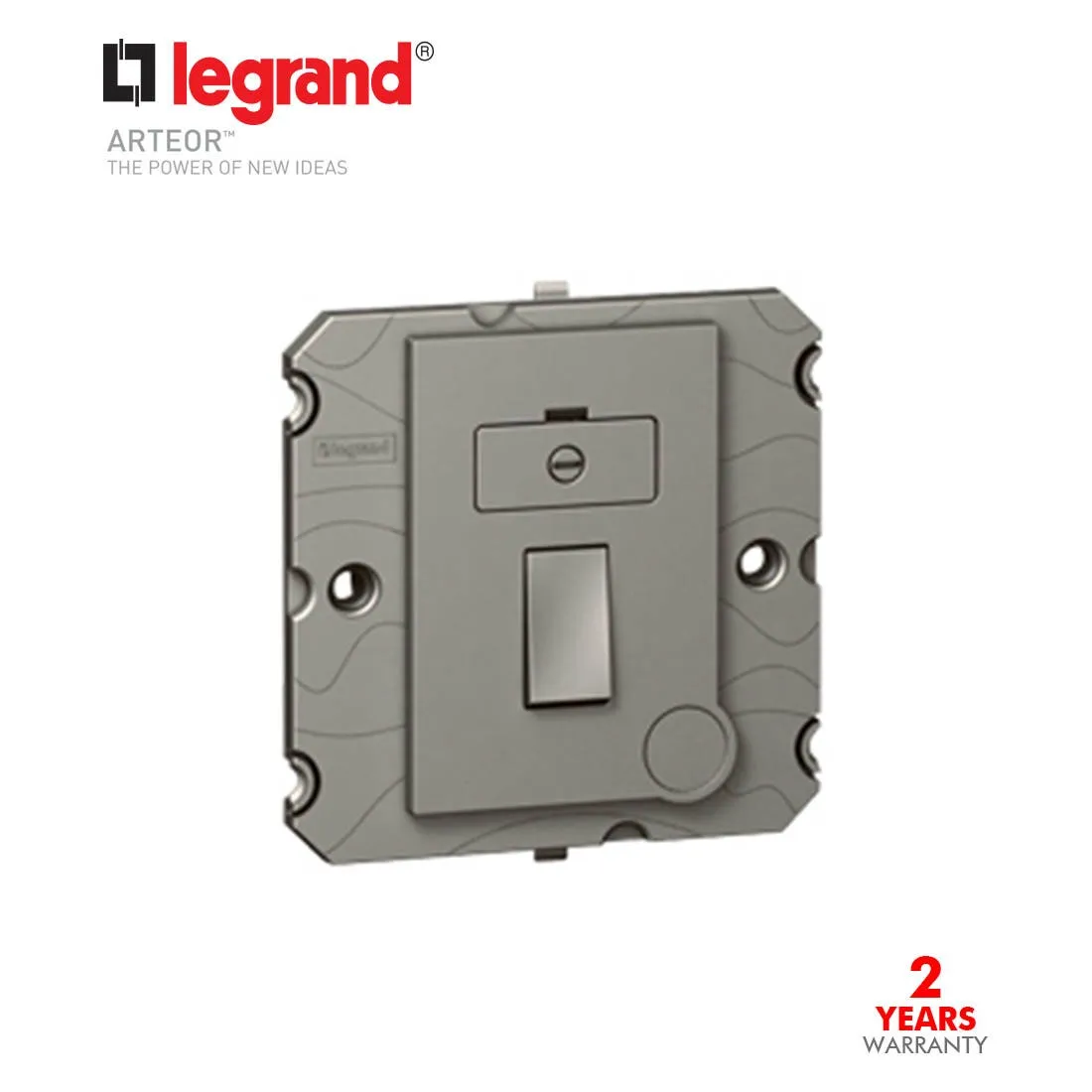 LEGRAND - Fused Connection Unit Arteor, 13 A, switched, Magnesium